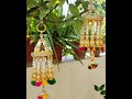 How to make a Jhoomar, DIY Easy Pearl Chandelier, Pearl Wall Hanging, Handmade Gift Idea