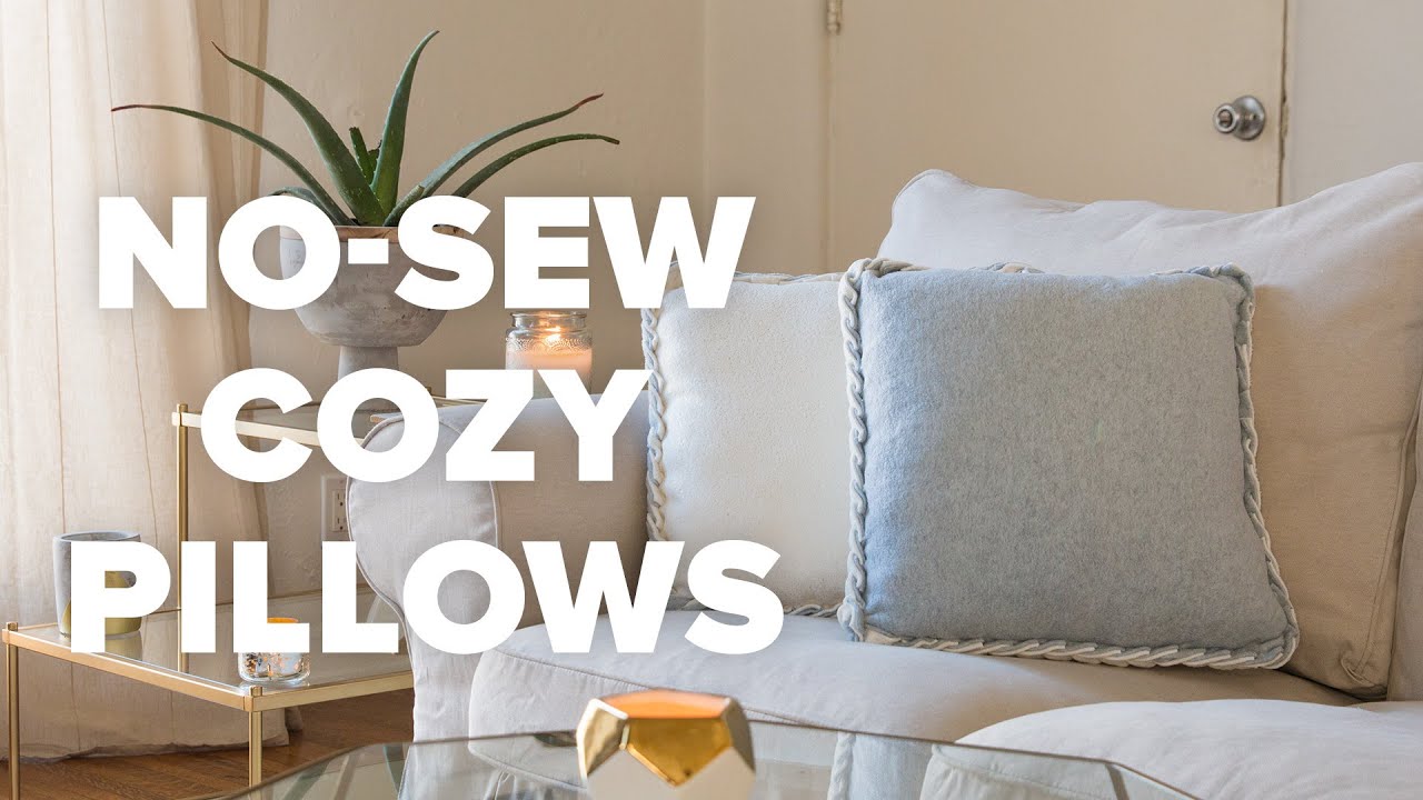 No Sew Pillow Covers