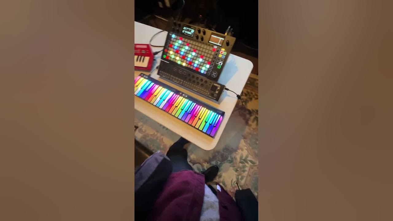 Last Christmas Vintage keytar sequencing the whole synth studio