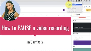 How to Pause a Recording in Camtasia #videoediting #quicktips
