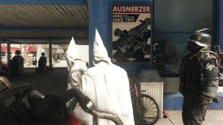 Klu Klux Klan member has a hard time speaking german