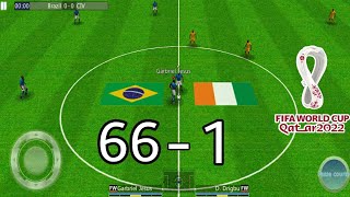 Winner Soccer Evo Elite/ Football de Vainqueur 2022 Android Gameplay Ivory Coast Vs Brazil [HD] screenshot 3