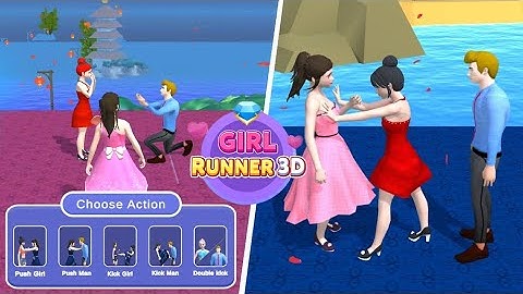 Girl Runner 3D All levels gameplay