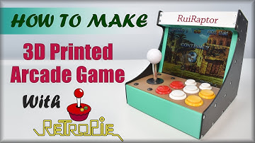 HOW TO Make a 3D Printed MINI ARCADE With Retropie