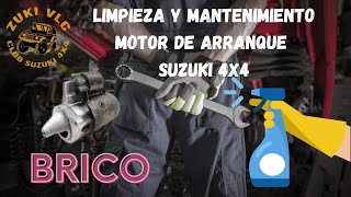 #ZUKIVLC4X4 Mantenimiento y limpieza MOTOR de arranque Suzuki 4x4 ✨ 🚙🔧🔧