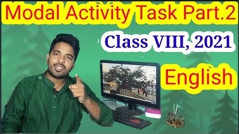 Class VIII Model Activity Task 2021 Part. 2 for English solved Md Soyeb