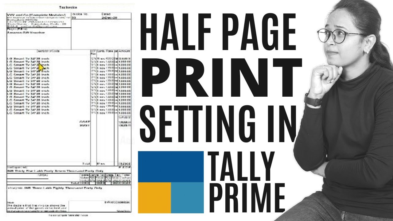 Half Paper Size Print Setting For Sale And Purchase Invoice In Tally Half Paper Size Print Setting For Sale And Purchase Invoice In Tally