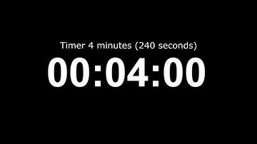 Timer 4 minutes (240 seconds)