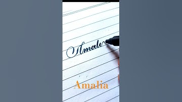 Request Done (Amalia) #shortvideo #shorts #how  #viral #handwriting #penmanship  #english #reels