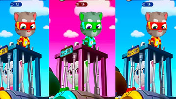 Talking Tom Hero Dash - Tom - 3 x - Walkthrough BOSS - Gameplay, Android - LILU