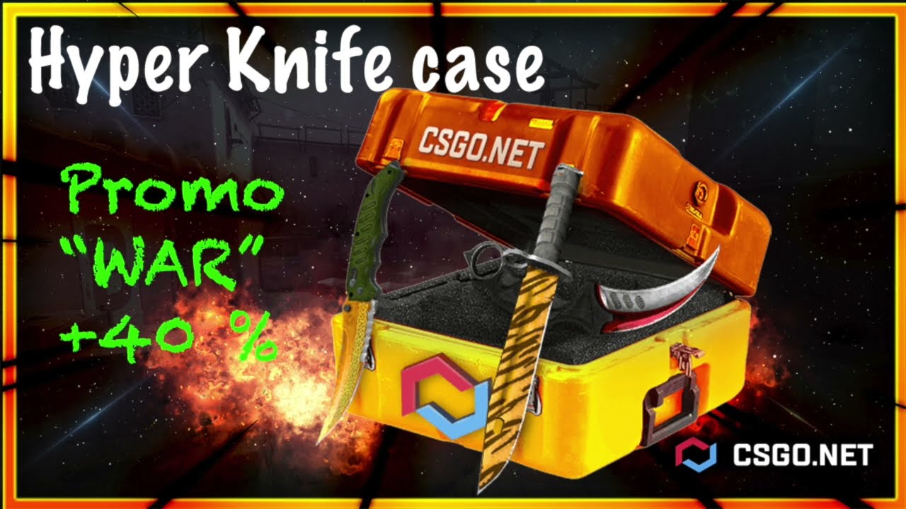 CSGO.NET (mycsgo) // Promo code "WAR" +40% to your deposit // Open Hyper Knife Case // Gut Knife x2