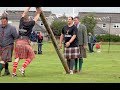 Win for Lukasz Wenta in Caber Toss Heavy event during 2019 Stonehaven Highland Games in Scotland