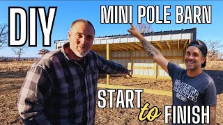 Start To Finish | DIY Mini Pole Barn Time Lapse in Less Then 20 Minutes With @TheCrockers