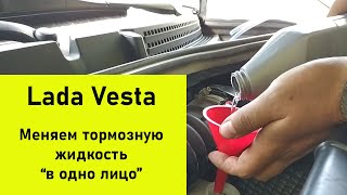 Лада Веста, замена тормозной жидкости в одиночку