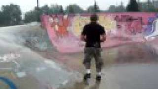 Traxxas, Revo Getting Wet..at The Skatepark