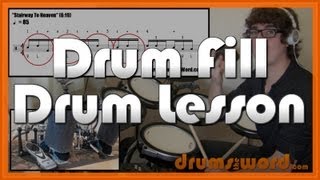 ★ Stairway To Heaven (Led Zeppelin) ★ Drum Lesson | How To Play Drum Fill (John Bonham)