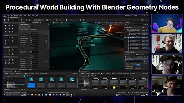 Procedural World Building in UE5 Using Blender Geometry Nodes - highlight reel