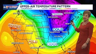 Milder Couple Of Days. Precip Chance Wednesday - Early Thursday