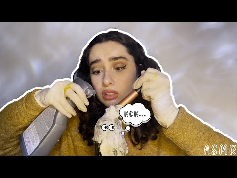 🌙 ASMR FRANÇAIS : JE NETTOIE GRIZZLY, IL VA TE FAIRE FONDRE LE CERVEAU💦(eau, mousse à raser…)#asmr