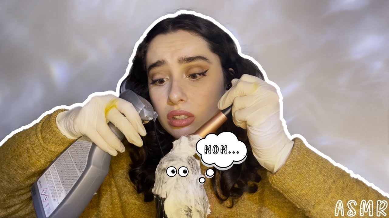 🌙 ASMR FRANÇAIS : JE NETTOIE GRIZZLY, IL VA TE FAIRE FONDRE LE CERVEAU💦(eau, mousse à raser…)