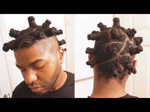 How To Bantu Knots For Men Youtube