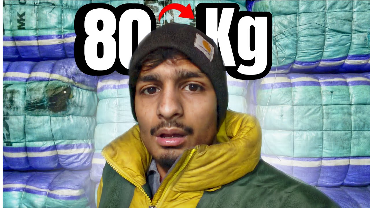 80 kg bale in Panipat thrift market / But I bought 45 kg bale 😂