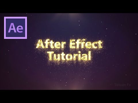 Video After Effect Tutorial Gold Text Intro logo in AE... - youtube
