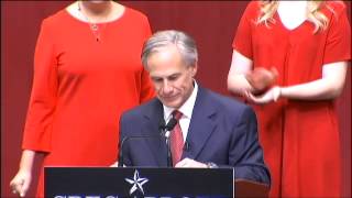Greg Abbott speaks to supporters after win - Nov. 4, 2014