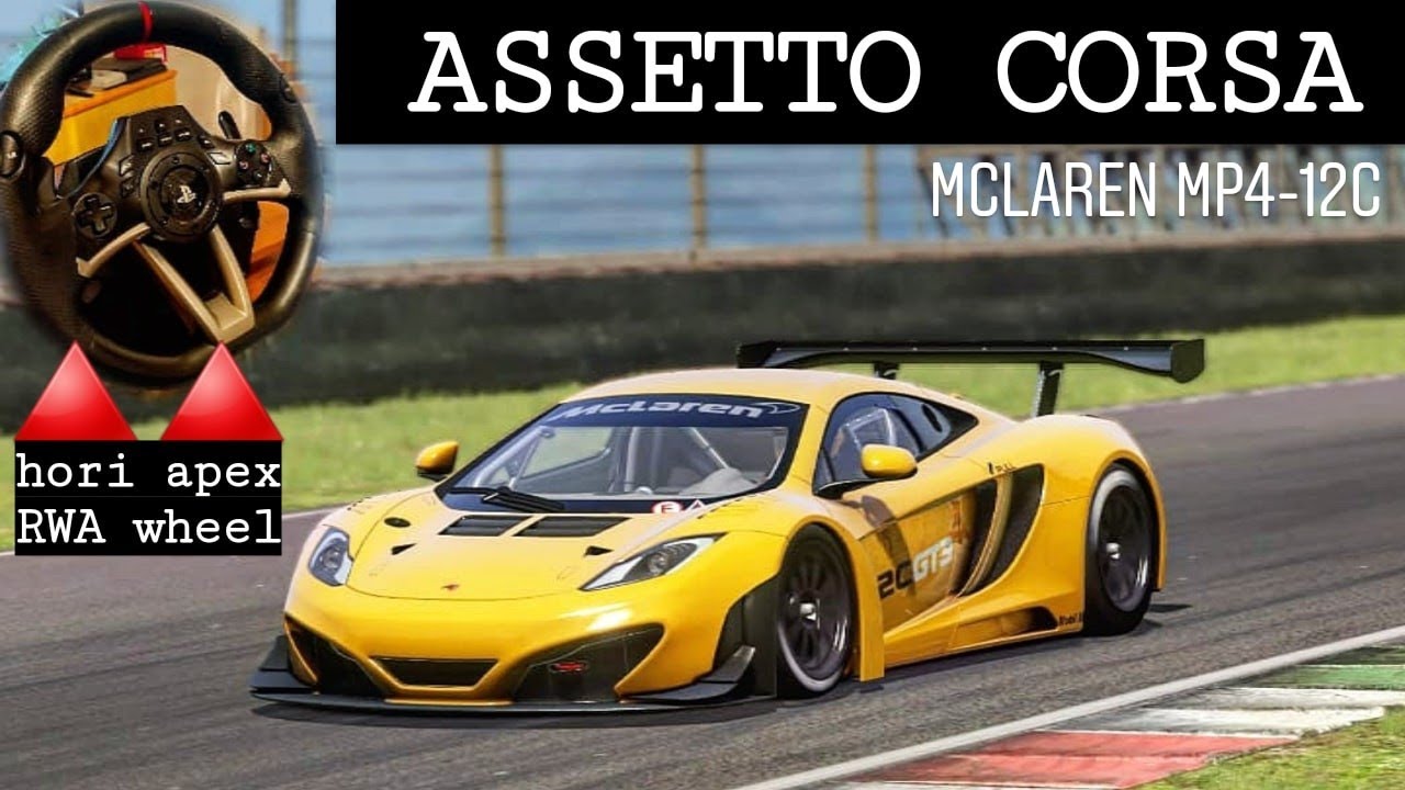 ASSETTO CORSA HORI APEX RWA RACING WHEEL MCLAREN MP4-12C GAMEPLAY PS4 ...
