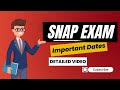 Snap exam details  everything you need to know  mbaskills