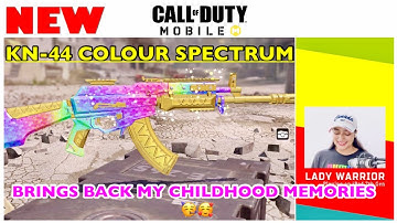 NEW🥳KN-44 COLOUR SPECTRUM CALL OF DUTY MOBILE GUN | PLAYING PUBLIC MATCH IN NUKETOWN CODM LOCATION