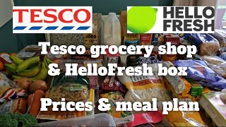 Budget friendly Tesco grocery haul Feb 2024 | HelloFresh box - 60% off | Meal plan