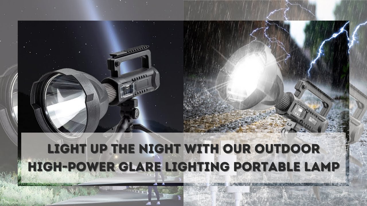 Outdoor High-power Glare Lighting Portable Lamp - Rechargeable High Power LED Flashlights