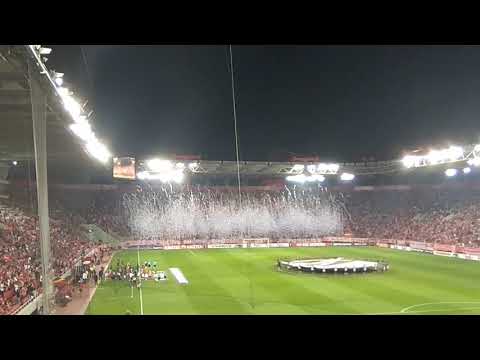 Olympiakos-F91 Dudelange entrance