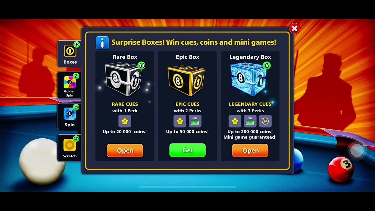 8 Ball Pool Legendary Box Reward Link 2022 - 8 Ball Pool legendary box opening - YouTube