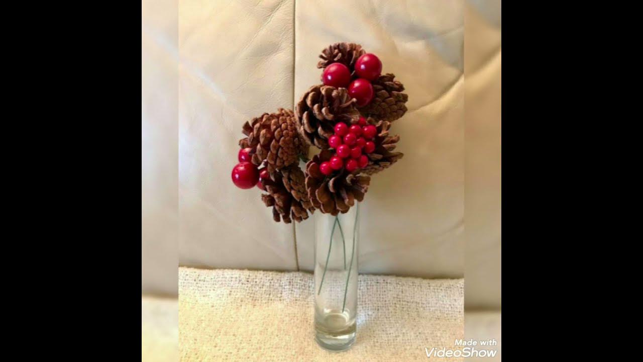 12 Christmas decoration ideas with pine cones 