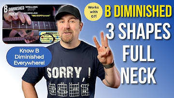 Unlock the Fretboard Using 3 Simple B Diminished Triads