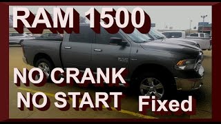 dodge ram 1500 no start no crank  fixed