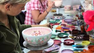 POLISH POTTERY - video from VENA Factory - How Polish Pottery is Made - from Blue Rose Pottery