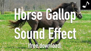 Horse Gallop Sound Effect