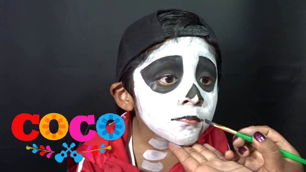 MAQUILLAJE COCO MIGUEL- FÁCIL| Para Niños | Disfraz Miguel - YouTube