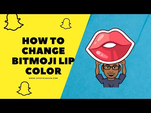 How To Change Bitmoji Lip Color