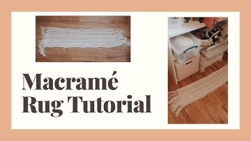 Super Easy Macramé Rug Tutorial
