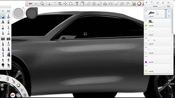 Sketchbook Pro car render BMW 8 series homage (IFP Art and design FMP Coventry University)