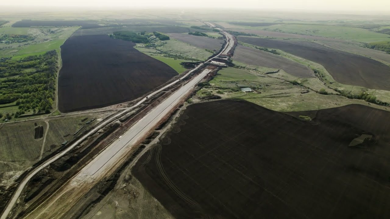 Процесс строительства трассы М12 на участке Нижегородской обл.#djiair2s ...