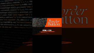 Border Button Effect #html #css