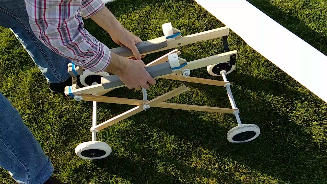 Zusammenklappbares Startwagen für Elekrosegler