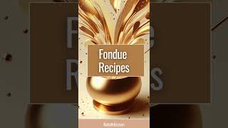 Fondue Recipes Book | Aesthetic Abstract Minimalistic Glitter Book Design Cover #fonduedechocolate