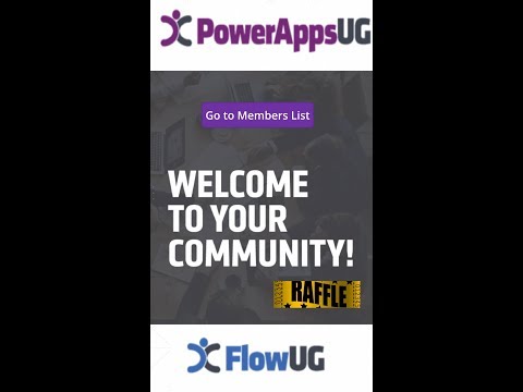 App du groupe d'utilisateurs PowerApps & MS Flow pour dirigeants, hôtes, organisateurs