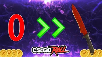 FROM NOTHING TO KNIFE ON CSGOROLL (CASE BATTLES & HITTING GREEN)